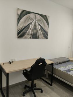 Student apartment with 3 bedrooms and 3 bathrooms, renovated – Ref. 001395